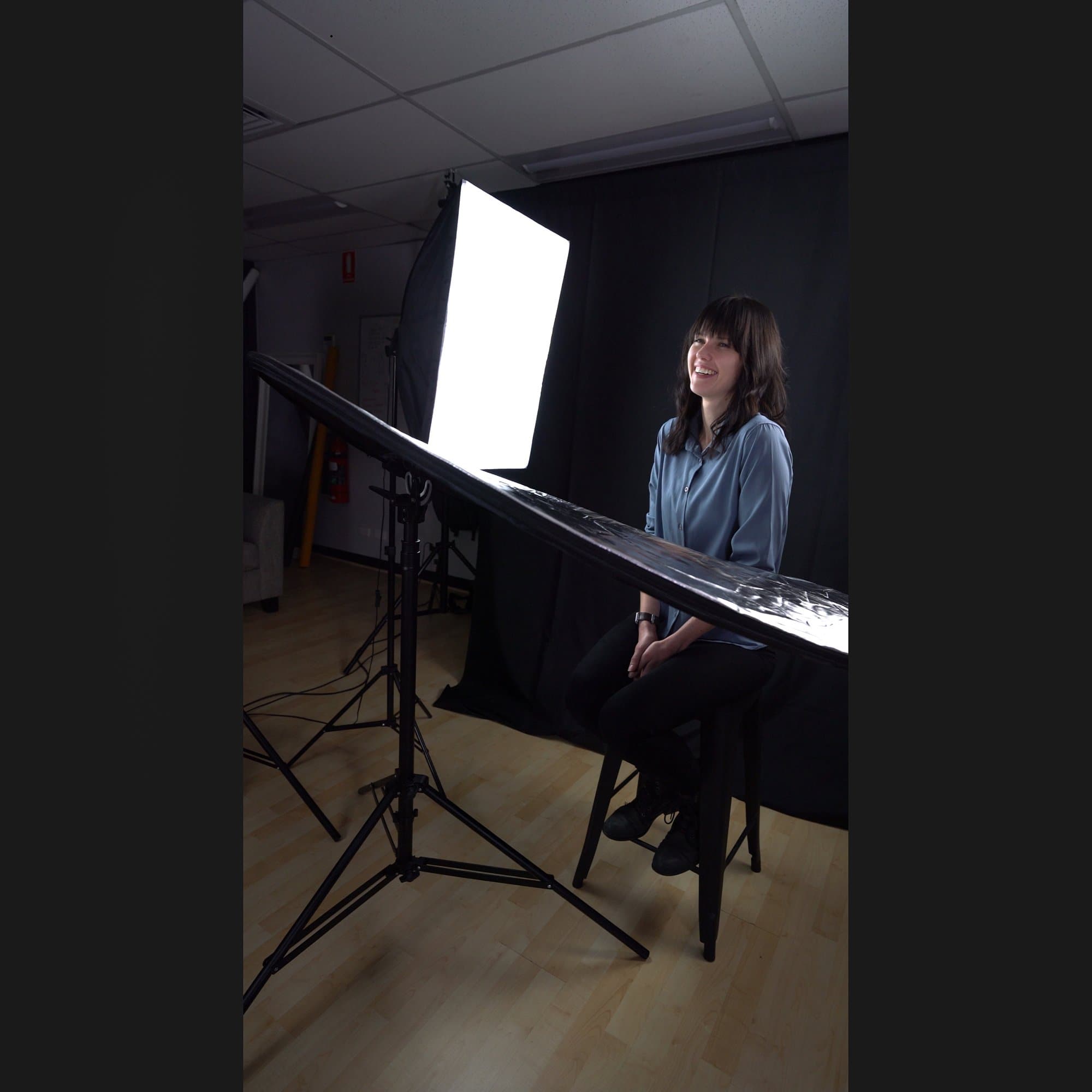 Black 3m x 3m Studio Cotton Muslin Backdrop