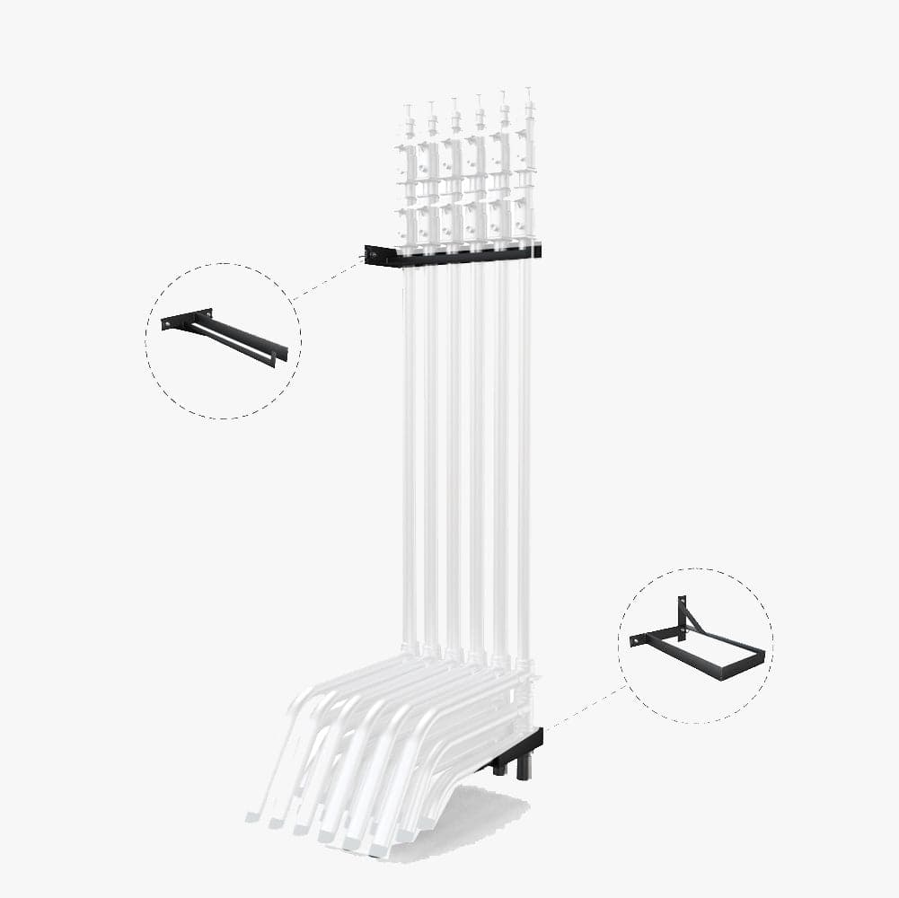 Spectrum C-Stand Wall / Door Rack - Holds 6 Stands (C-Stands Not Included)