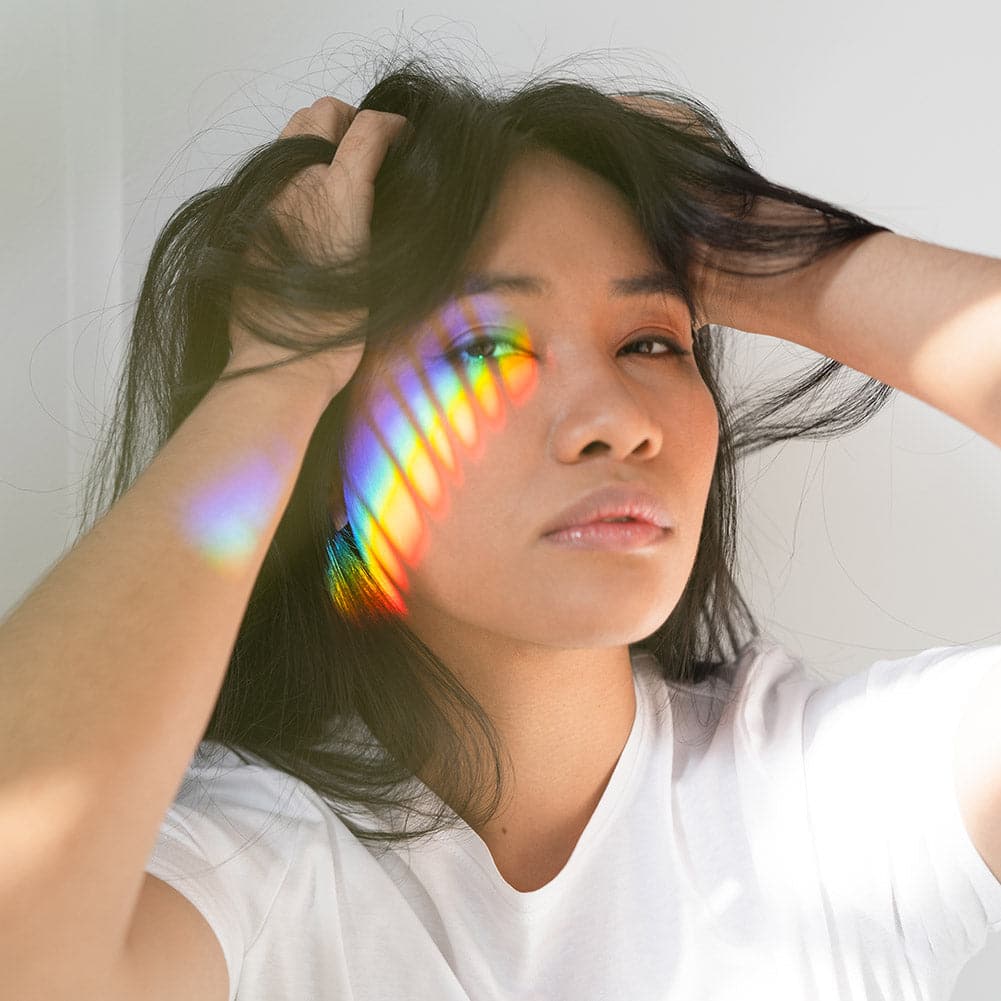 Colour Transparent Triangular Optical Prism Prop for Creative Photography - Triangle