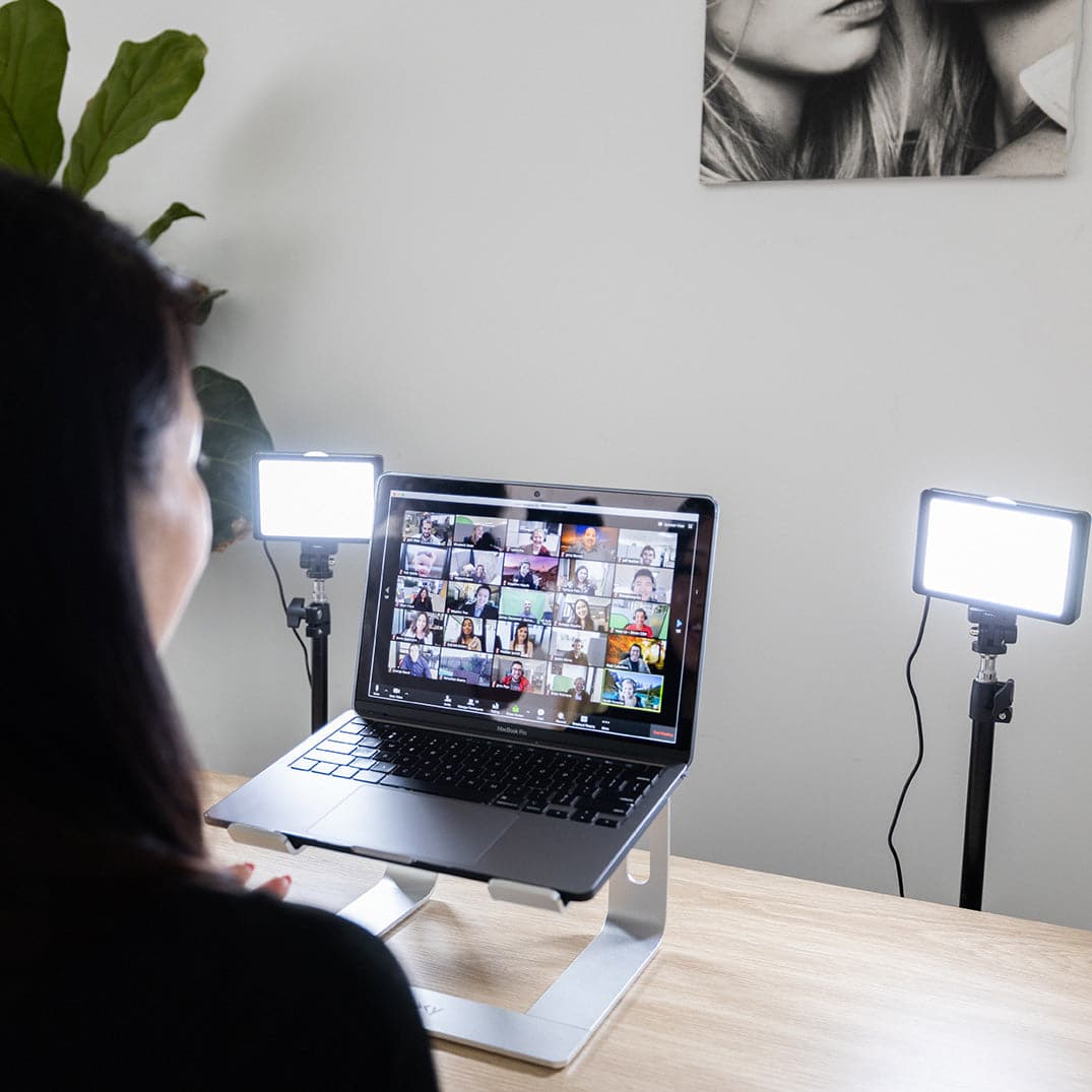 5.5" LED Photography Video Youtube Zoom Lighting Kit with Floor Stands - Crystal Air