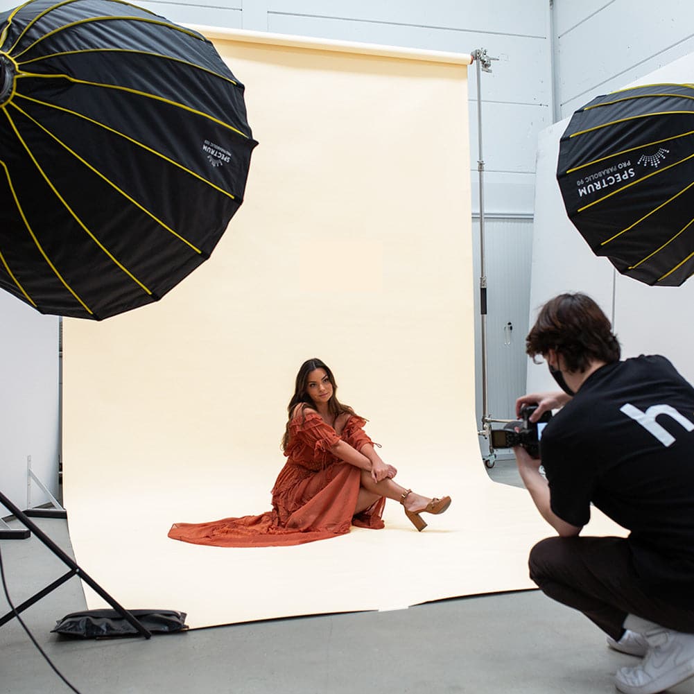 Spectrum Non-Reflective Full Paper Roll Backdrop (2.7 x 10M) - In The Nude Beige