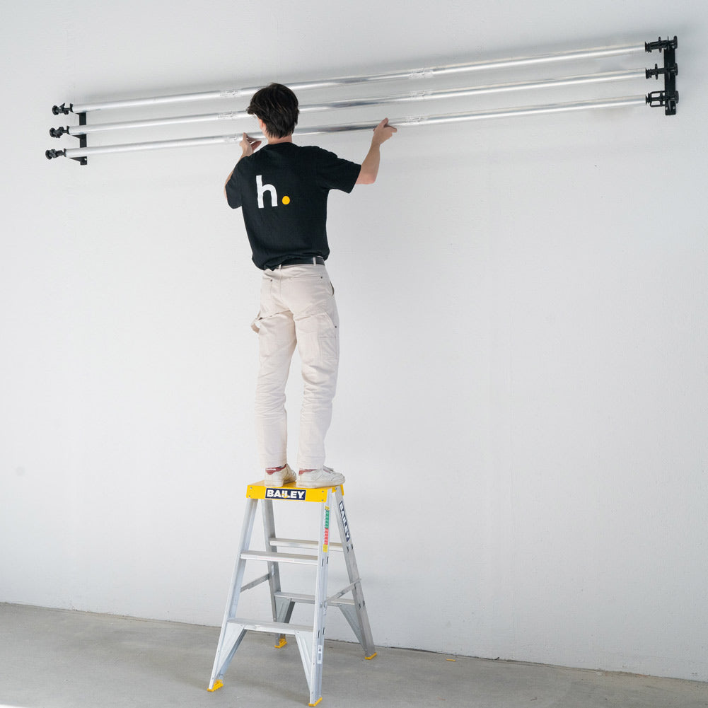 Spectrum Stainless 300cm Steel Backdrop Crossbar for Paper and Vinyl  (Triple Set) - Bundle