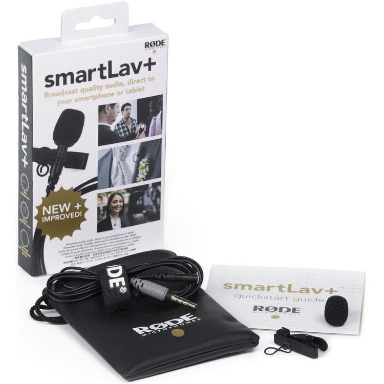 RODE SMARTLAV+ LAVALIER CONDENSER MICROPHONE FOR SMARTPHONES