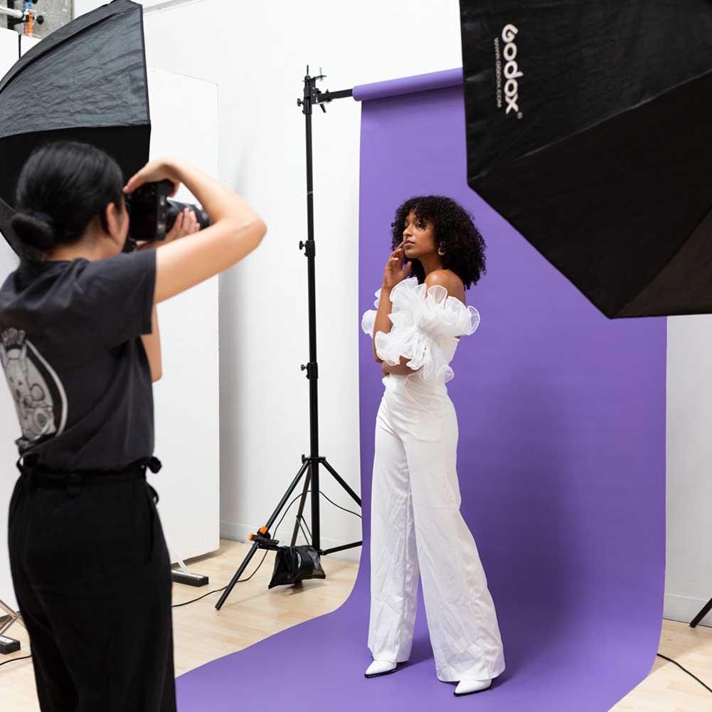 Paper Roll Photography Studio Backdrop Half Width (1.36 x 10M) - Grape Expectations Purple