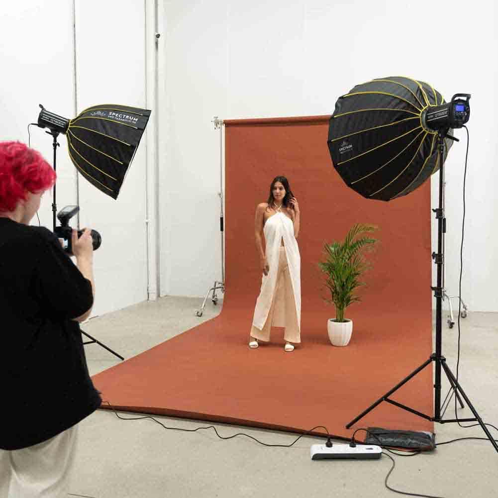 Spectrum Non-Reflective Full Paper Roll Backdrop (2.7 x 10M) - Dash of Spice Brown