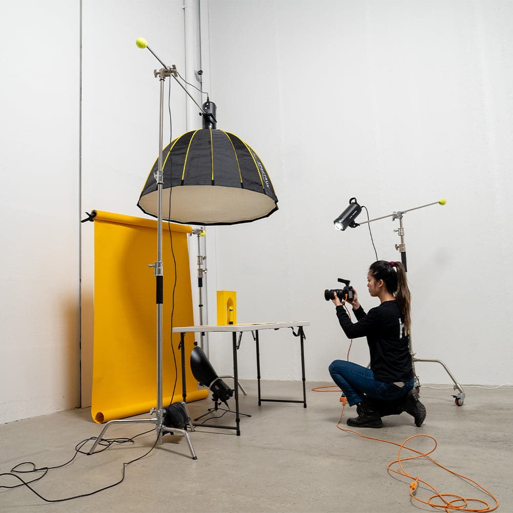 Paper Roll Paper Roll Photography Studio Backdrop Half Width (1.36 x 10M) - Lemon Zest Yellow