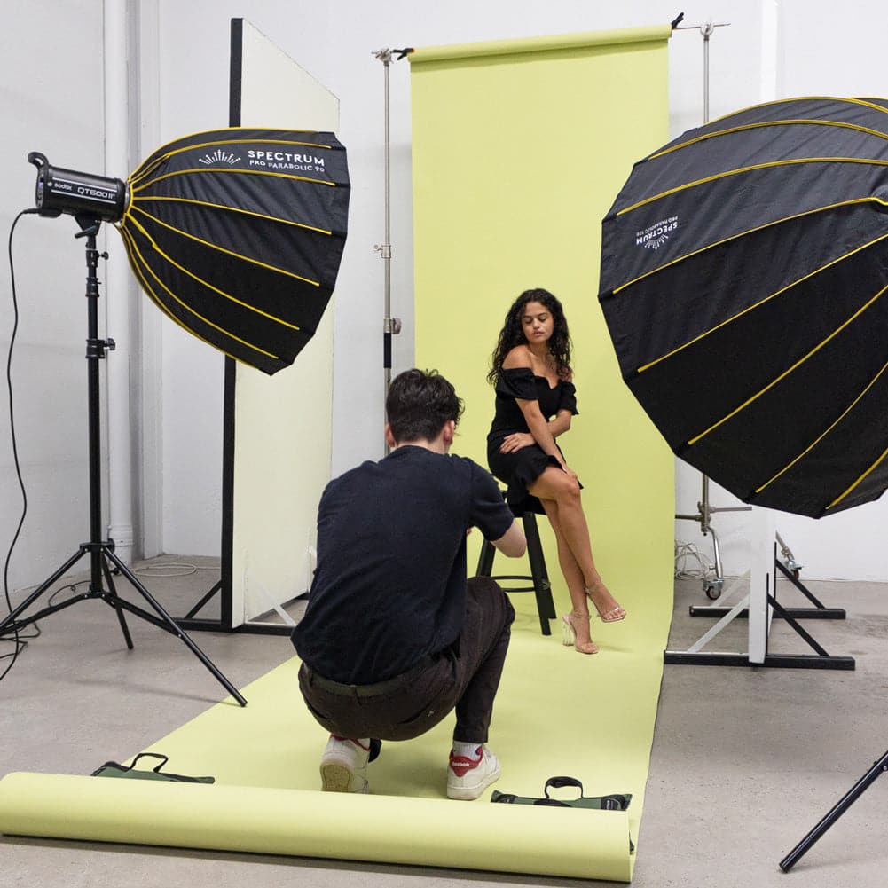 Paper Roll Paper Roll Photography Studio Backdrop Half Width (1.36 x 10M) - Smashed Avocado Green
