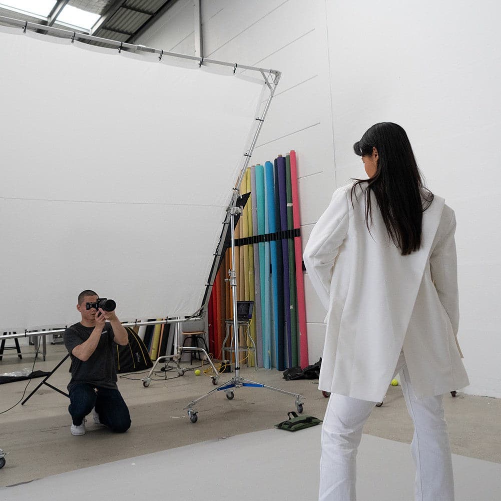 Paper Roll Photography Studio Backdrop Full Length (2.7 x 10M) - Drippin' Diamonds Grey