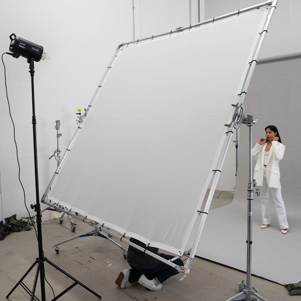 Paper Roll Photography Studio Backdrop Full Length (2.7 x 10M) - Drippin' Diamonds Grey