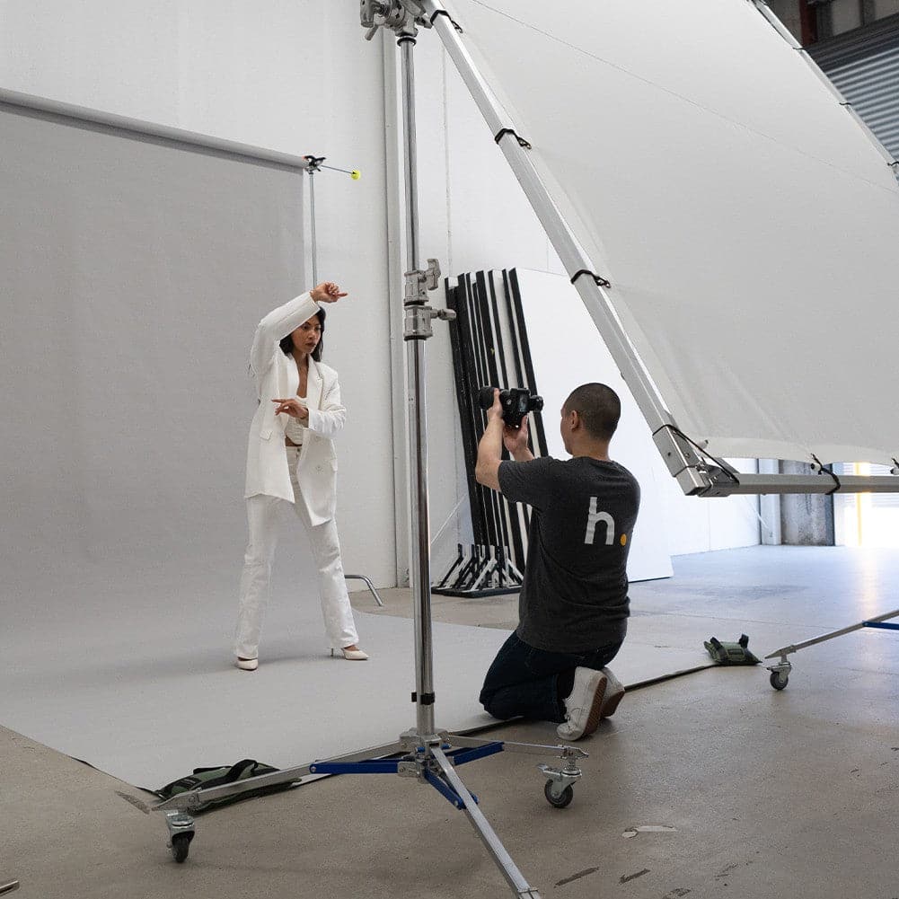 Paper Roll Photography Studio Backdrop Full Length (2.7 x 10M) - Drippin' Diamonds Grey