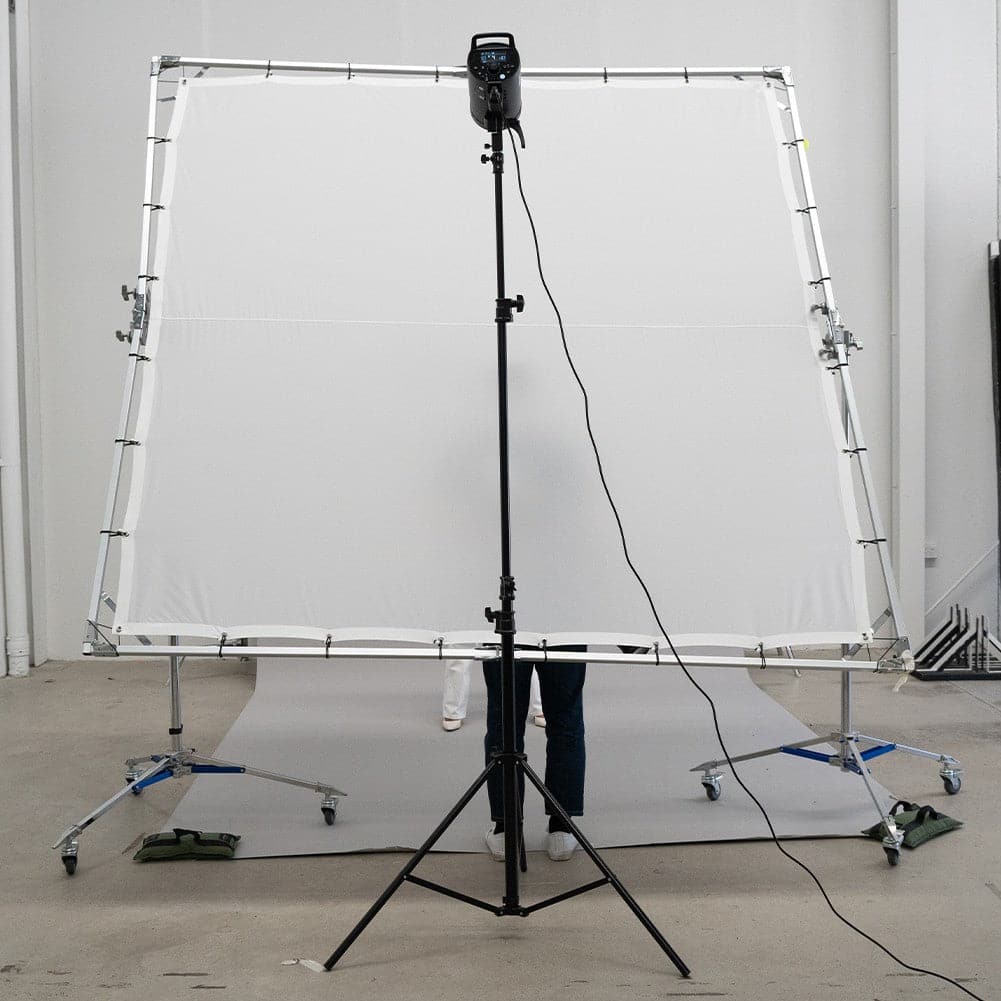 Paper Roll Photography Studio Backdrop Full Length (2.7 x 10M) - Drippin' Diamonds Grey