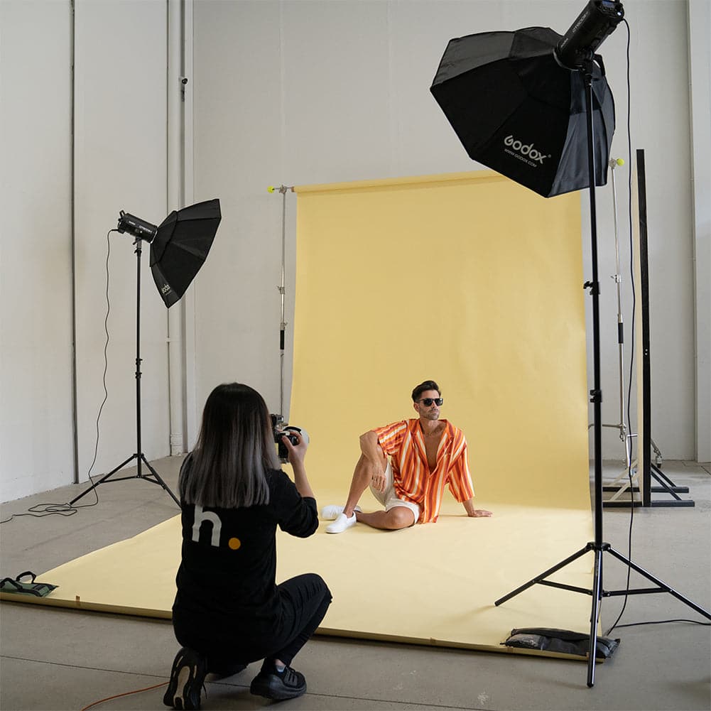 Paper Roll Photography Studio Backdrop Full Length (2.7 x 10M) - Vanilla Bean Ice Cream