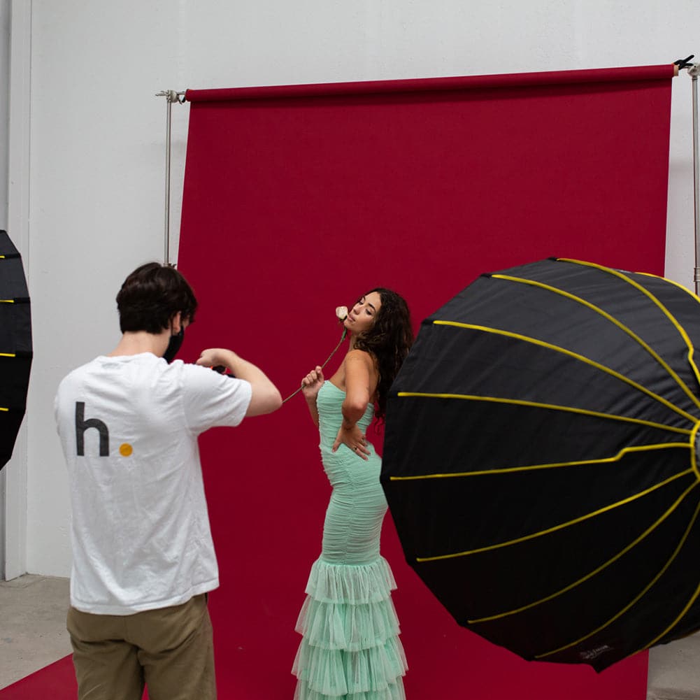 Paper Roll Photography Studio Backdrop Full Length (2.7 x 10M) - Wine and Dine Red