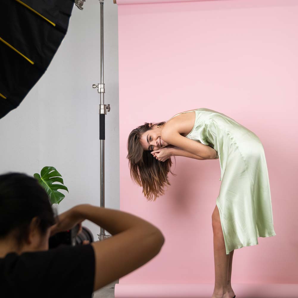 Cherry Blossom Pink Paper Roll Photography Studio Backdrop Half Width (1.36 x 10M)