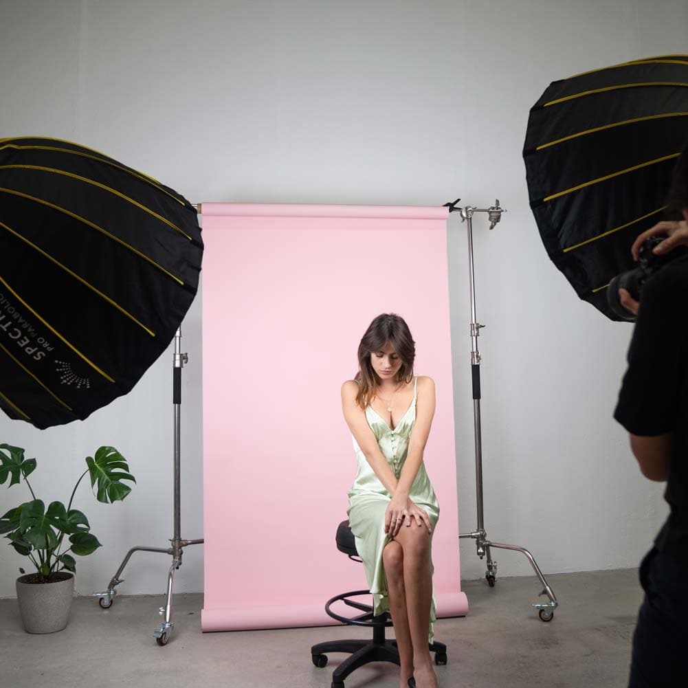 Cherry Blossom Pink Paper Roll Photography Studio Backdrop Half Width (1.36 x 10M)