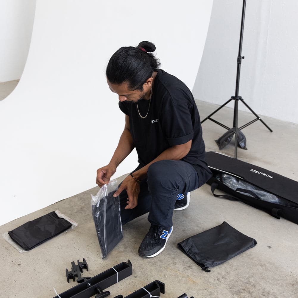 Spectrum 'Xpress V-Flat' Free-Standing Black/White Portable Backdrop (Pair)