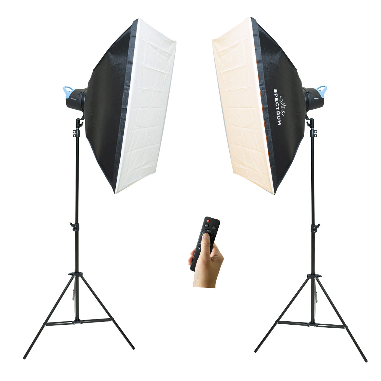 Spectrum LumiLite 60 COB 60W LED Light with Softbox (Bowens Mount) - Twin Kit Bundle