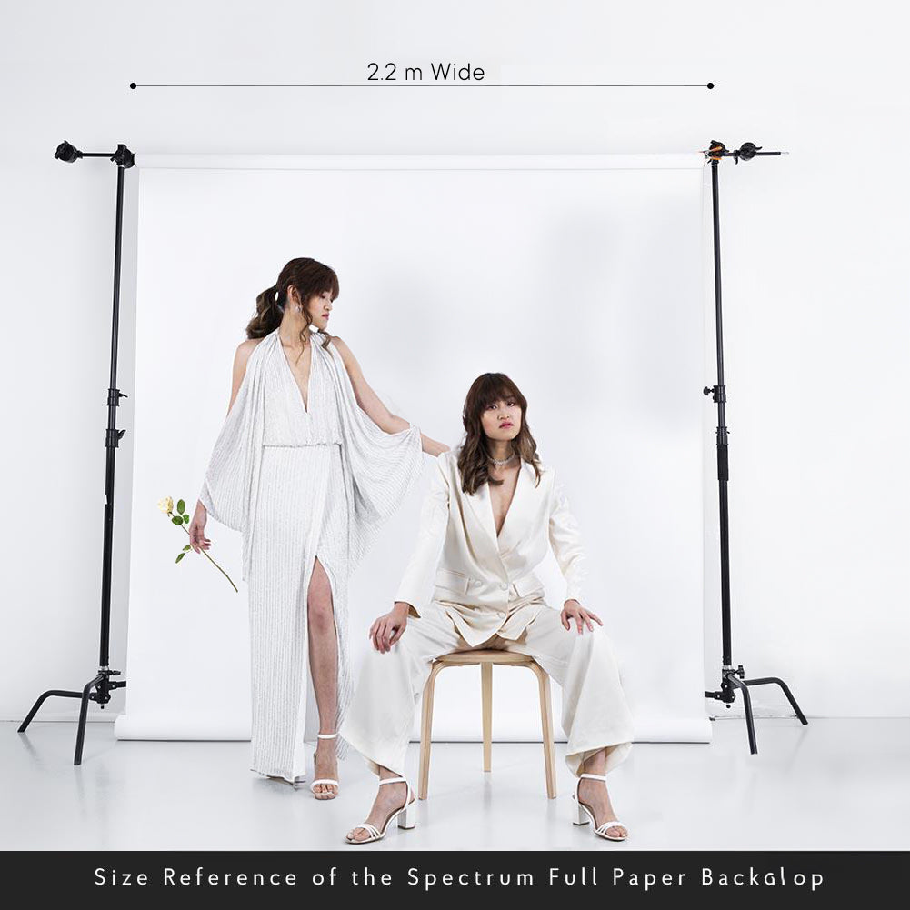 Spectrum Non-Reflective Full Paper Roll Backdrop (2.2M x 10M) - Sky's The Limit Blue