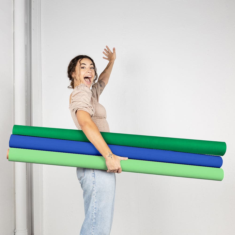 'Streamers Delight' Collection Width  Length Photography Studio Paper Backdrop Set (1.36 x 10M)