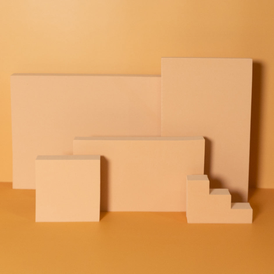5 Piece Geometric Foam Styling Prop Set for Photography - Peachy Keen