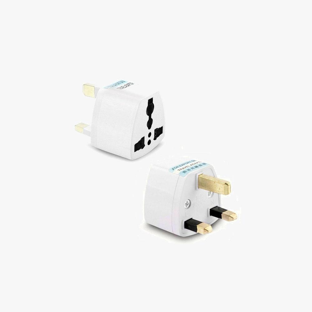UK Power Plug Adapter 2 pin Converter (AU/US/EU Universal to UK)