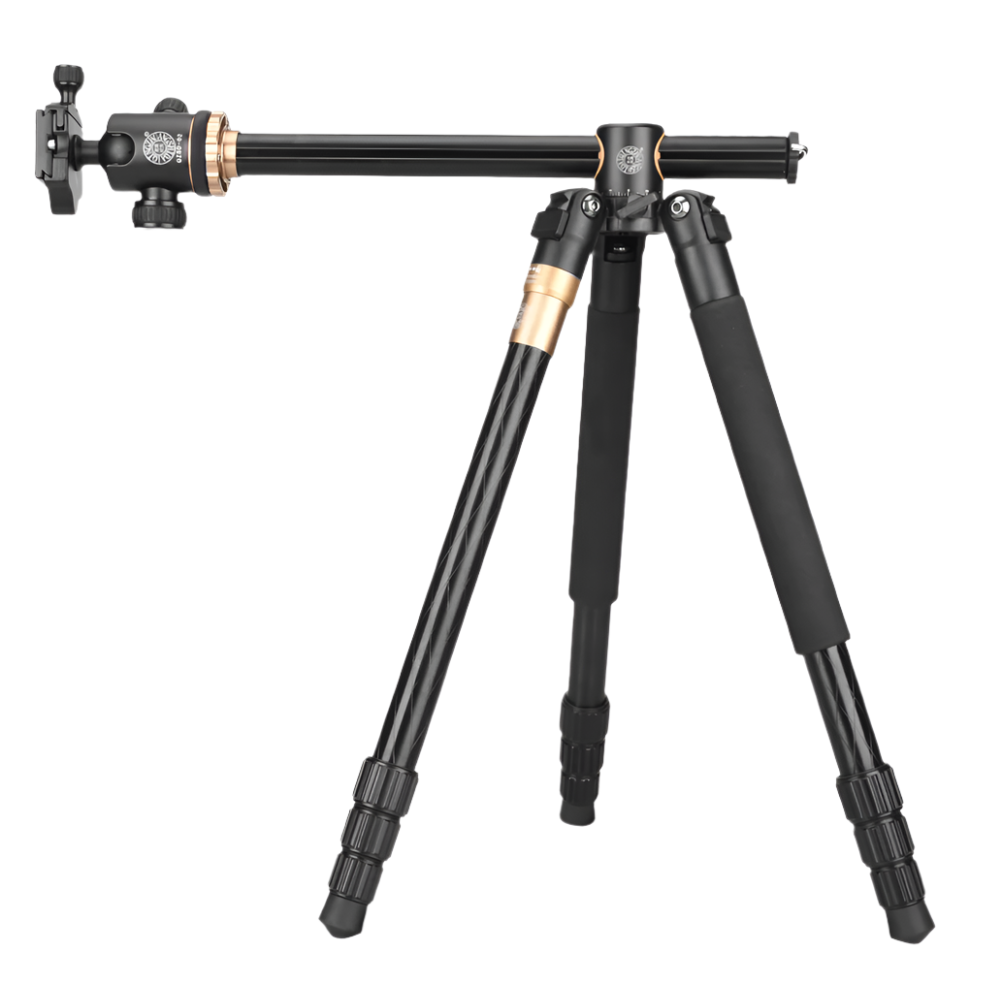 Beike Q999H Aluminium Convertible Tripod with Flat Lay Extension Arm